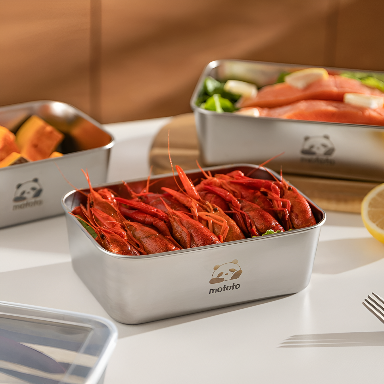 Steel Panda Container Set – Multi-Purpose Use