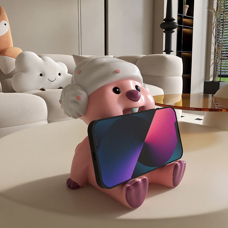 Pink Cartoon Phone Stand