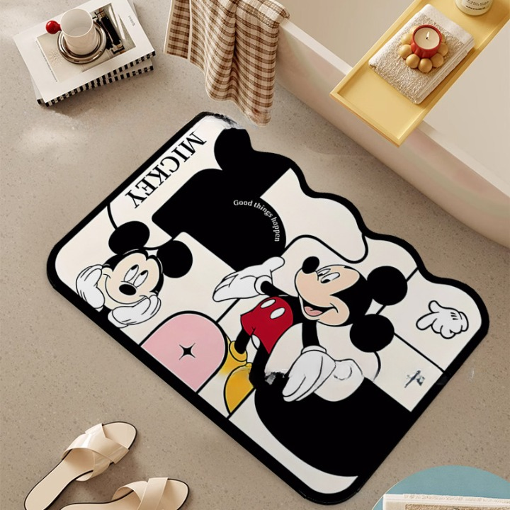 Mickey & Minnie Floor Mat – Easy to Clean