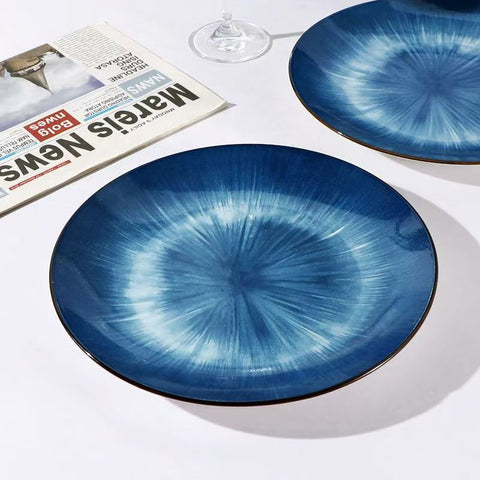 Elegant Blue Plate