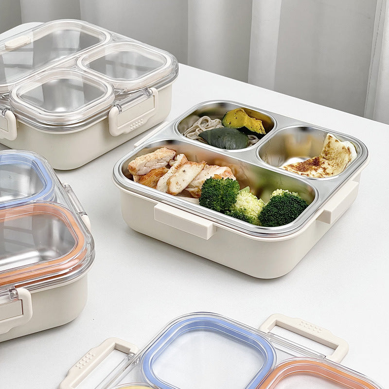 Airtight Steel Lunch Box – Secure Locking Lid