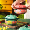 Floral Ceramic Steaming Casserole