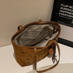 Bear Print Shoulder Bag (With Teddy Charm)