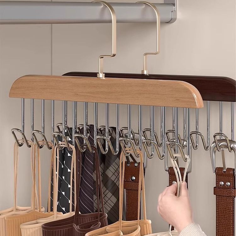 Multifunctional Wooden Hanger