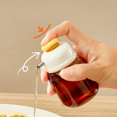Press-type Glass Oil Bottle