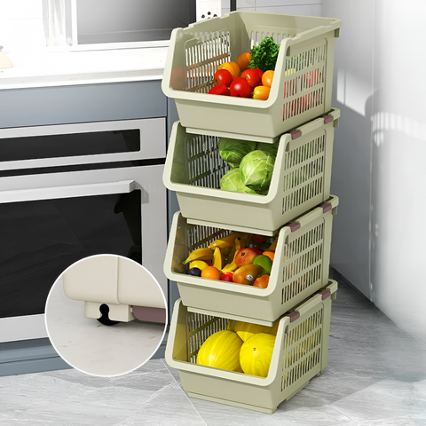 Stackable Storage Basket Rack