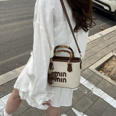 Minmin Charm Woven Bag