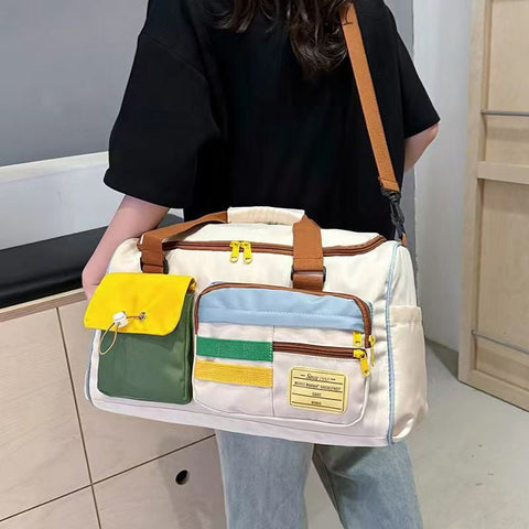 Color-Block Travel Bag