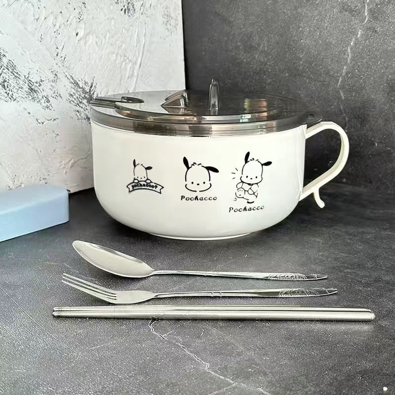 Pochacco Bowl with Spoon