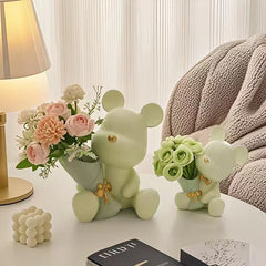 Cute Bear Flower Vases