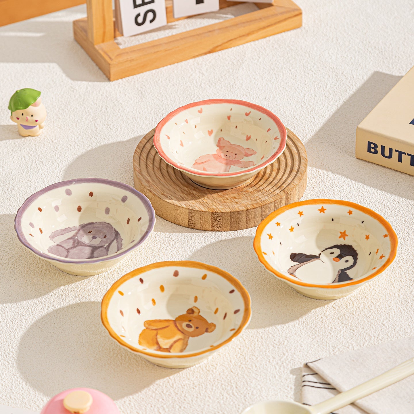 Cute Animal Ceramic Bowls – Adorable Cute Animal Ceramic Bowls Set