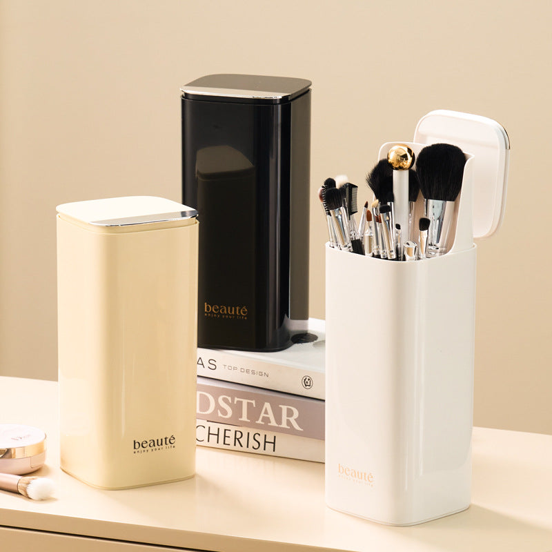 Lifting Makeup Brush Holder – Smart Touch-to-Lift Design