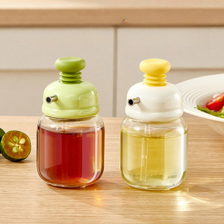 Press-type Glass Oil Bottle