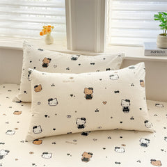 Soft Cotton Kitty  Bedsheet(90x200cm)