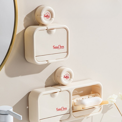Wall-Mounted Flip Soap Box
