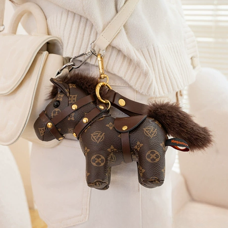 Leather Pony Doll Keychain
