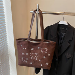 Bear Print Shoulder Bag (With Teddy Charm)