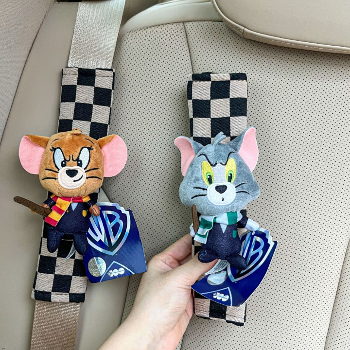 Tom & Jerry Seat Belt Covers