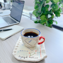 Math Notes Cup & Saucer