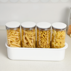 Clear Pantry Storage Jars