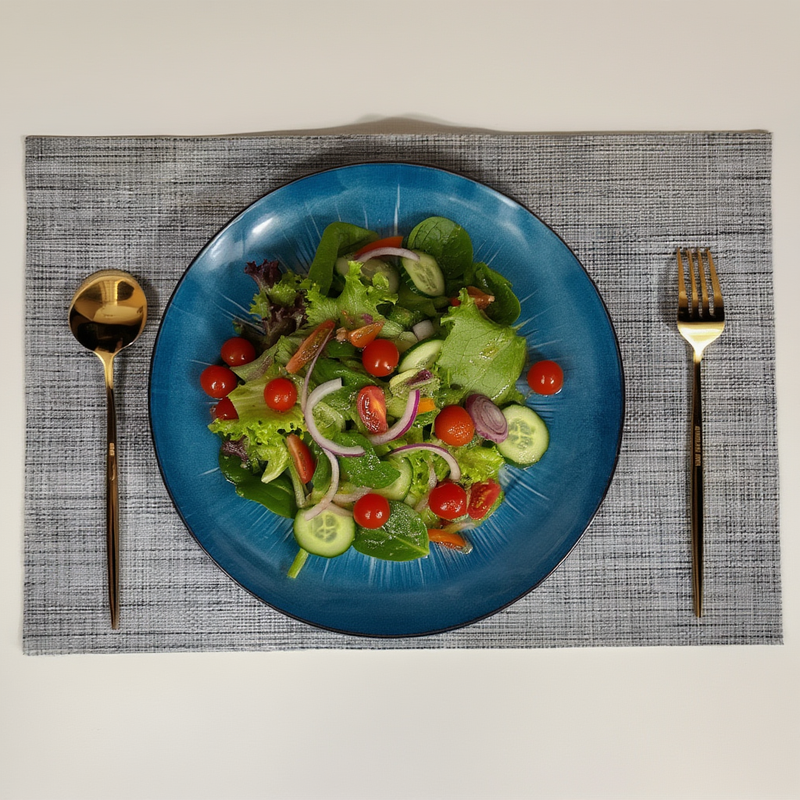 Elegant Blue Plate