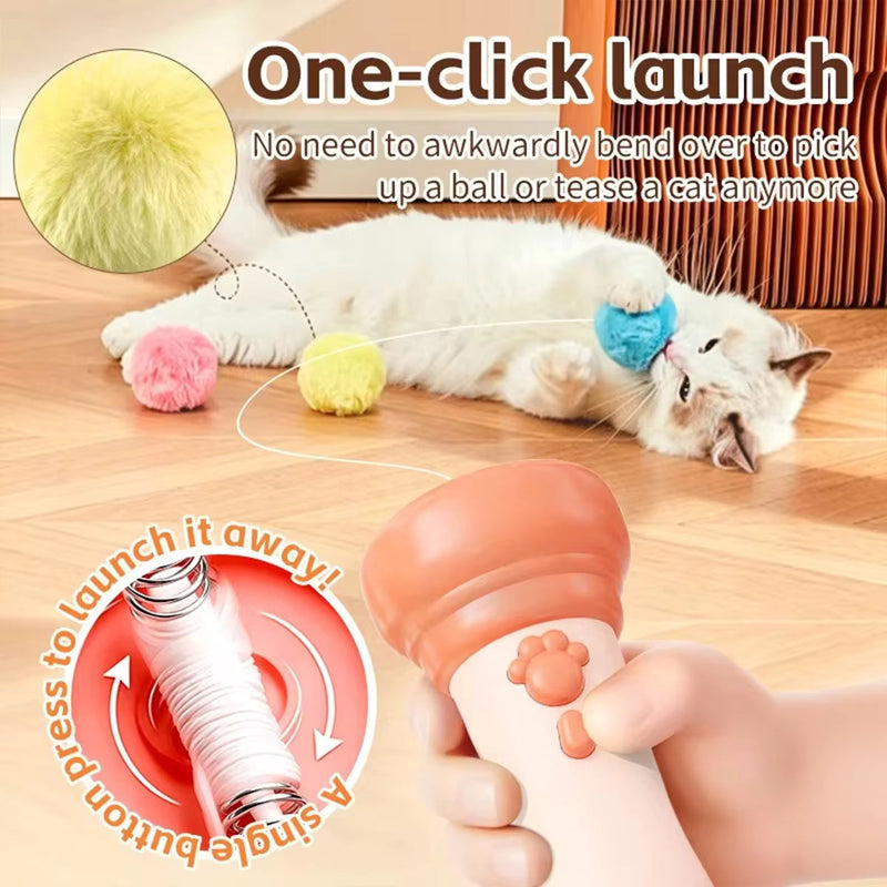 Interactive Teaser Plush Ball Toy