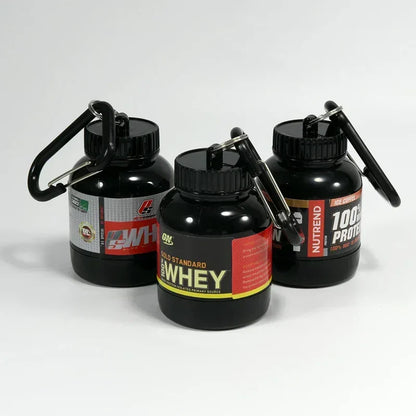Protein Powder Bottle Keychain
