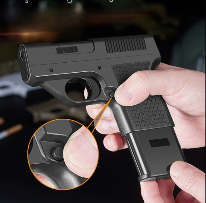 Gun Shape Cigarette Case Lighter