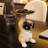 Cute Pug Statue Storage Tray