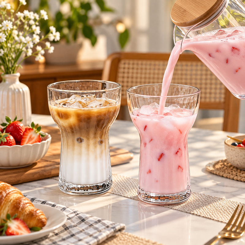 Crystal Curve Drinking Glass