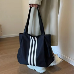 Trendy Striped Tote Bag