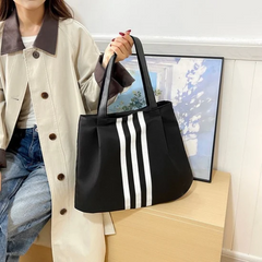 Trendy Striped Tote Bag