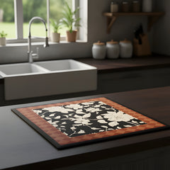 Elegant Floral Door Mat