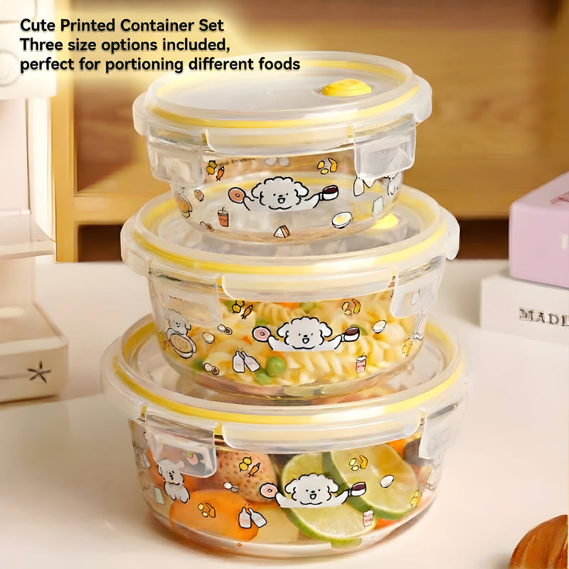 Cute Printed Container Set