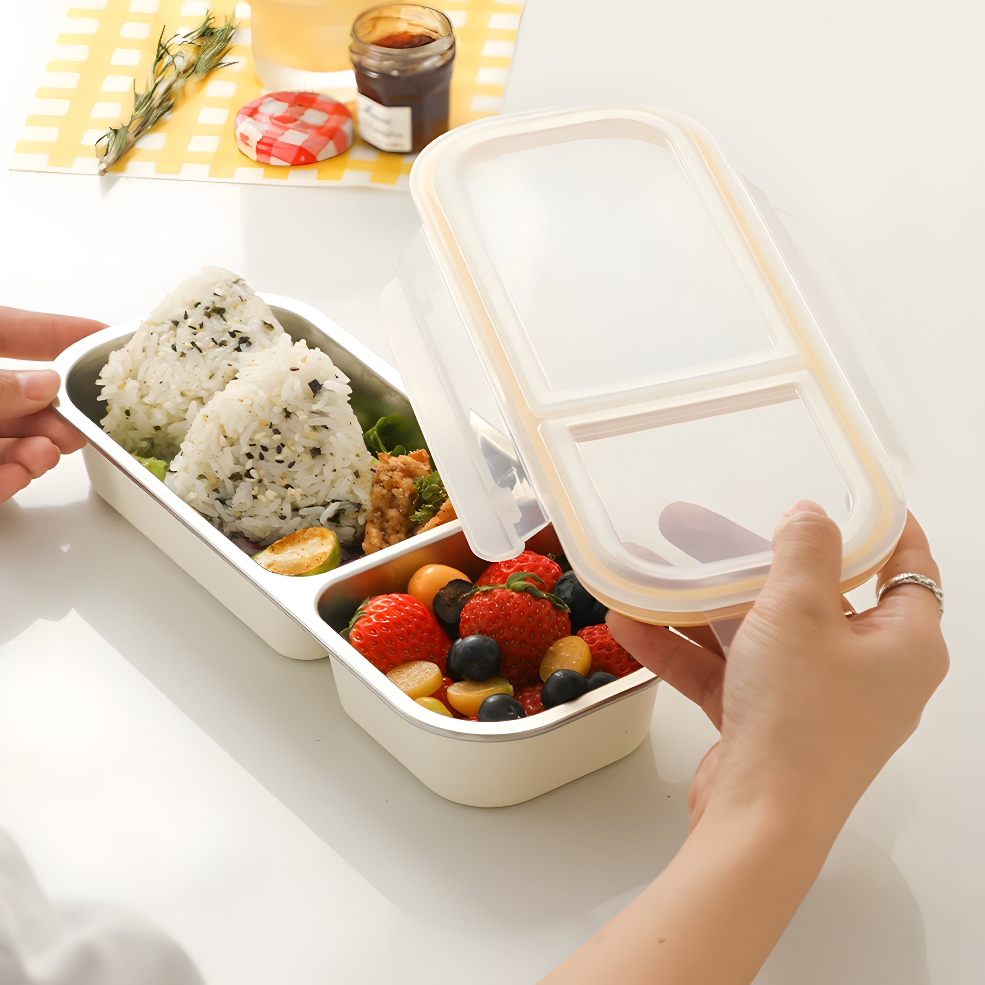 Stackable Bento Box – Microwave Friendly Use