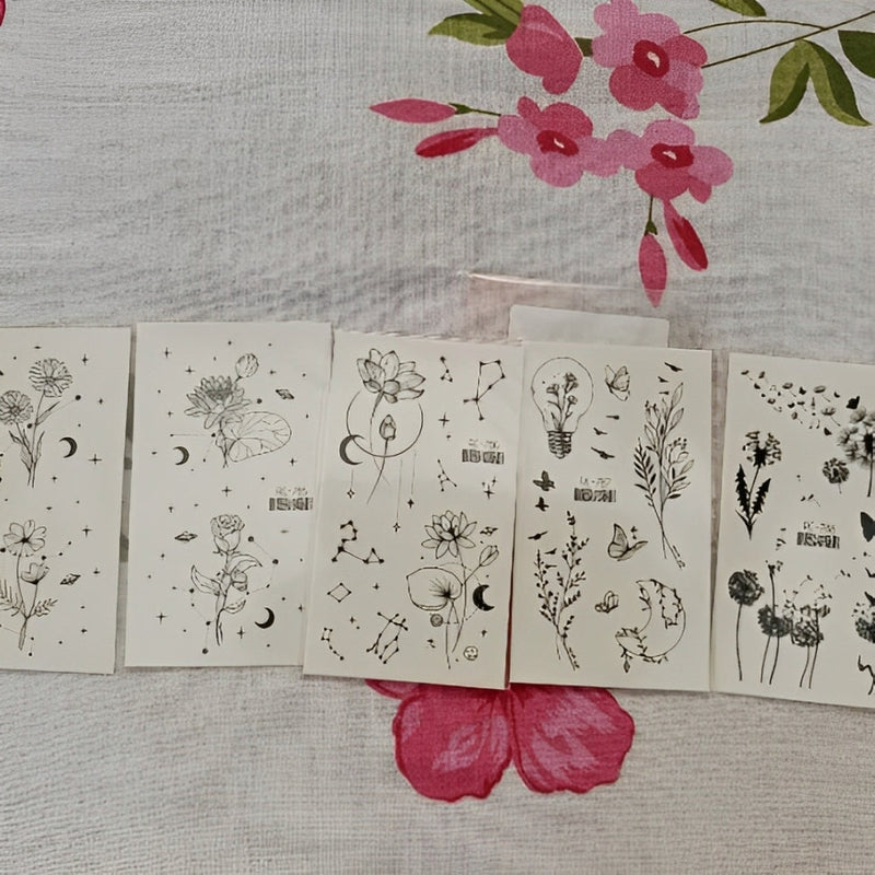 Temporary Tattoo Stickers( 5 Sets)