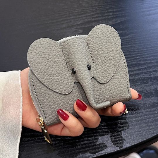 Elephant Face Card Wallet