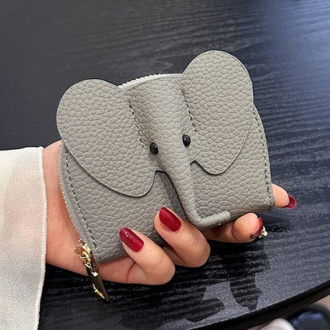Elephant Face Card Wallet