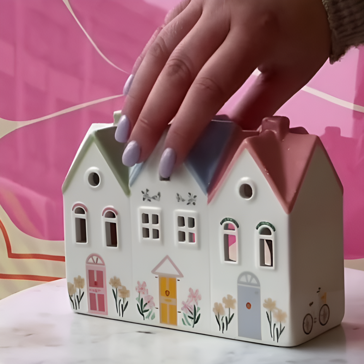 Pastel House Incense Burner