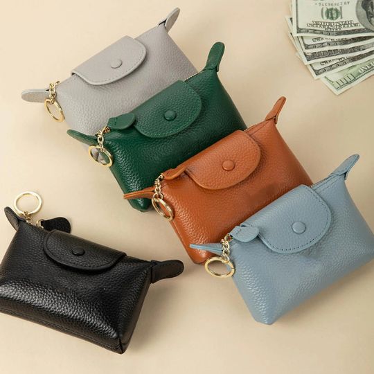 Mini Coin Purse – Zipper + Snap Closure for Extra Security