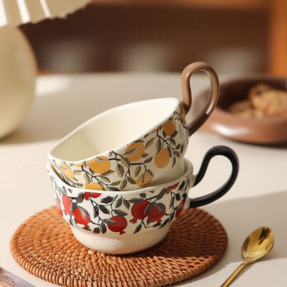 Vintage Flower Cup Set