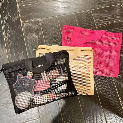 Mesh Cosmetic Handbag