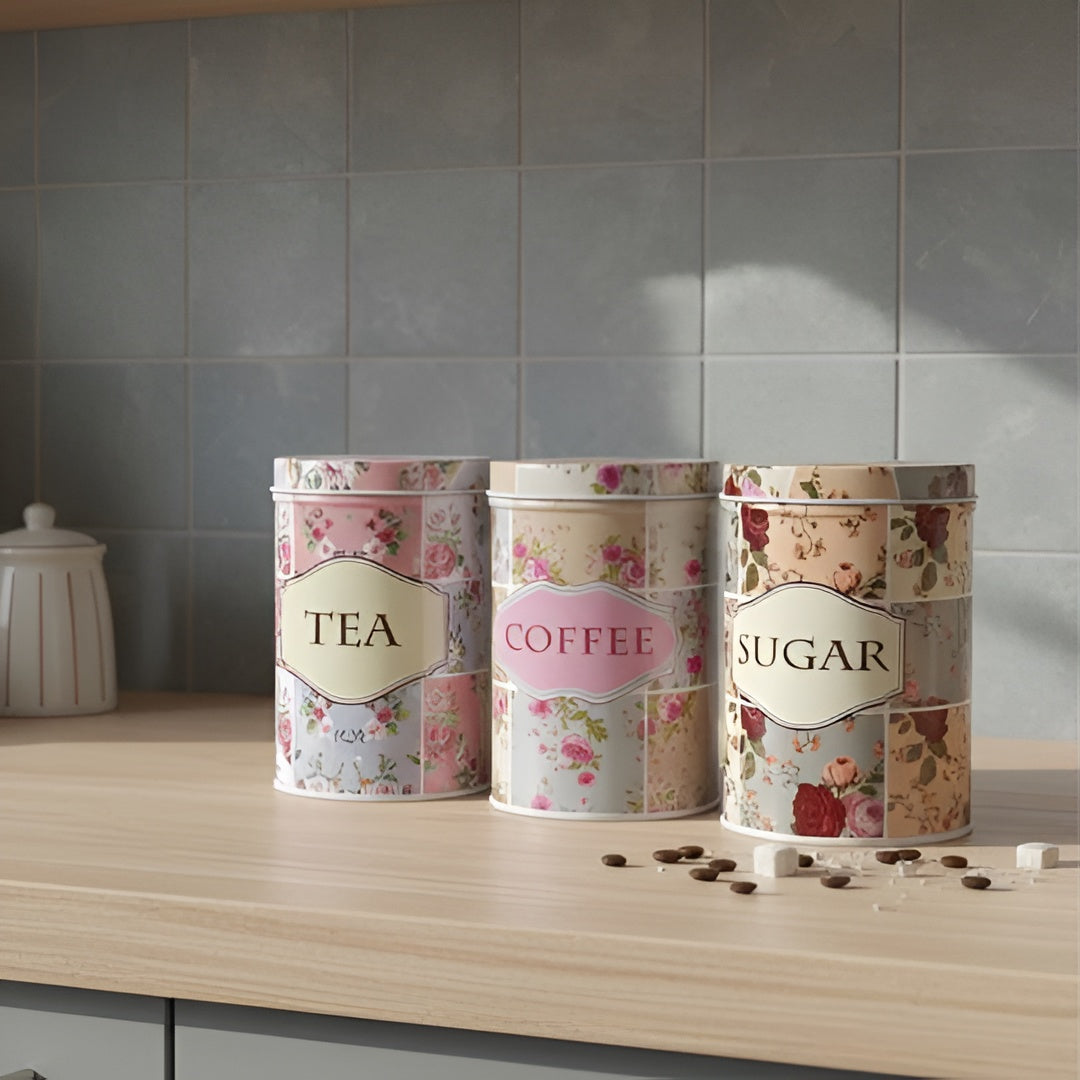 Vintage Storage Tin Set – Compact & Functional