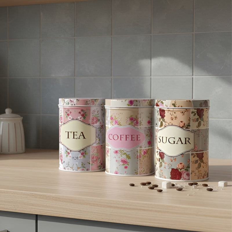 Vintage Storage Tin Set