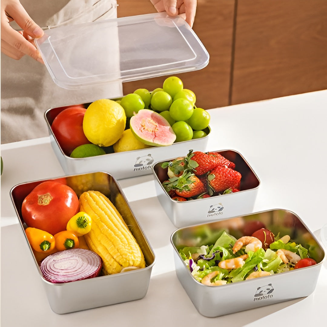 Steel Panda Container Set – Travel-Friendly Design