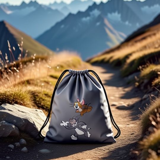 Tom & Jerry Drawstring Bag