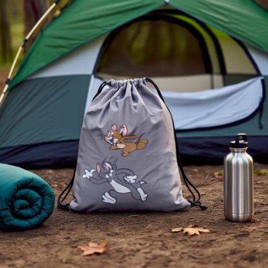 Tom & Jerry Drawstring Bag