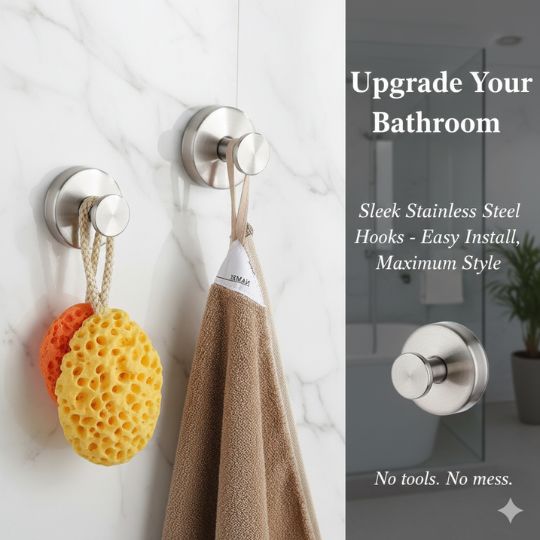 Suction Cup Hooks – Strong Vacuum Seal Hooks