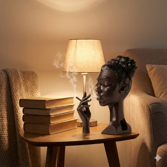Lady Smoker Incense Burner – 🏾 Poise in Every Gesture