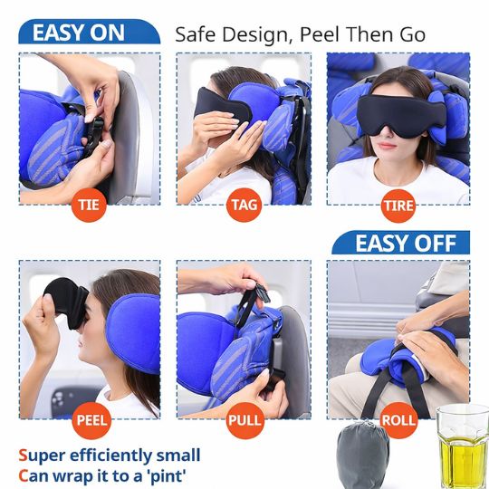Travel Neck Pillow & Eye Mask